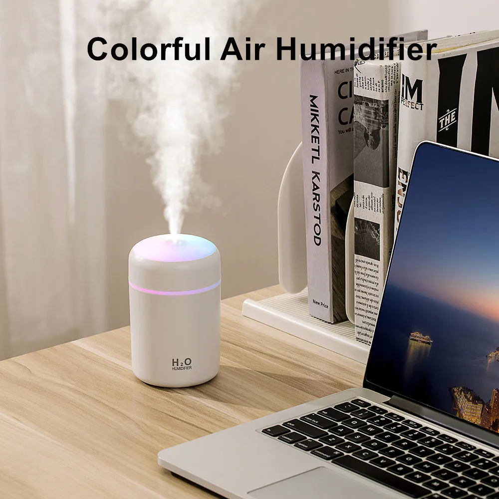 Colorful Mini Air Humidifier Portable Cup Shape Humidifier Car Mounted & Home & Dormitory Use Cool Mist Spray Humidifier