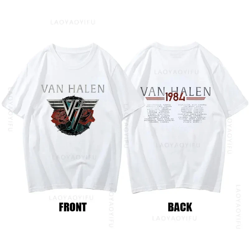 Hot Sale Eddie Van Halen Evh Theme Cotton Summer Clothing Unique Short Sleeve Women Men Graphic Gym Streetwear Unisex TShirt