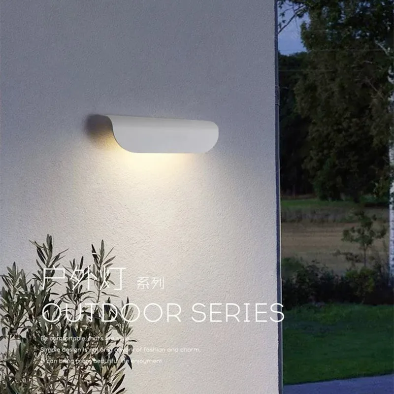 

Уличный водонепроницаемый светодиодный настенный светильник AC90-260V для вывесок магазинов, декоративный светильник с логотипом, для вилл, дворов, наружных стен, входных дверей