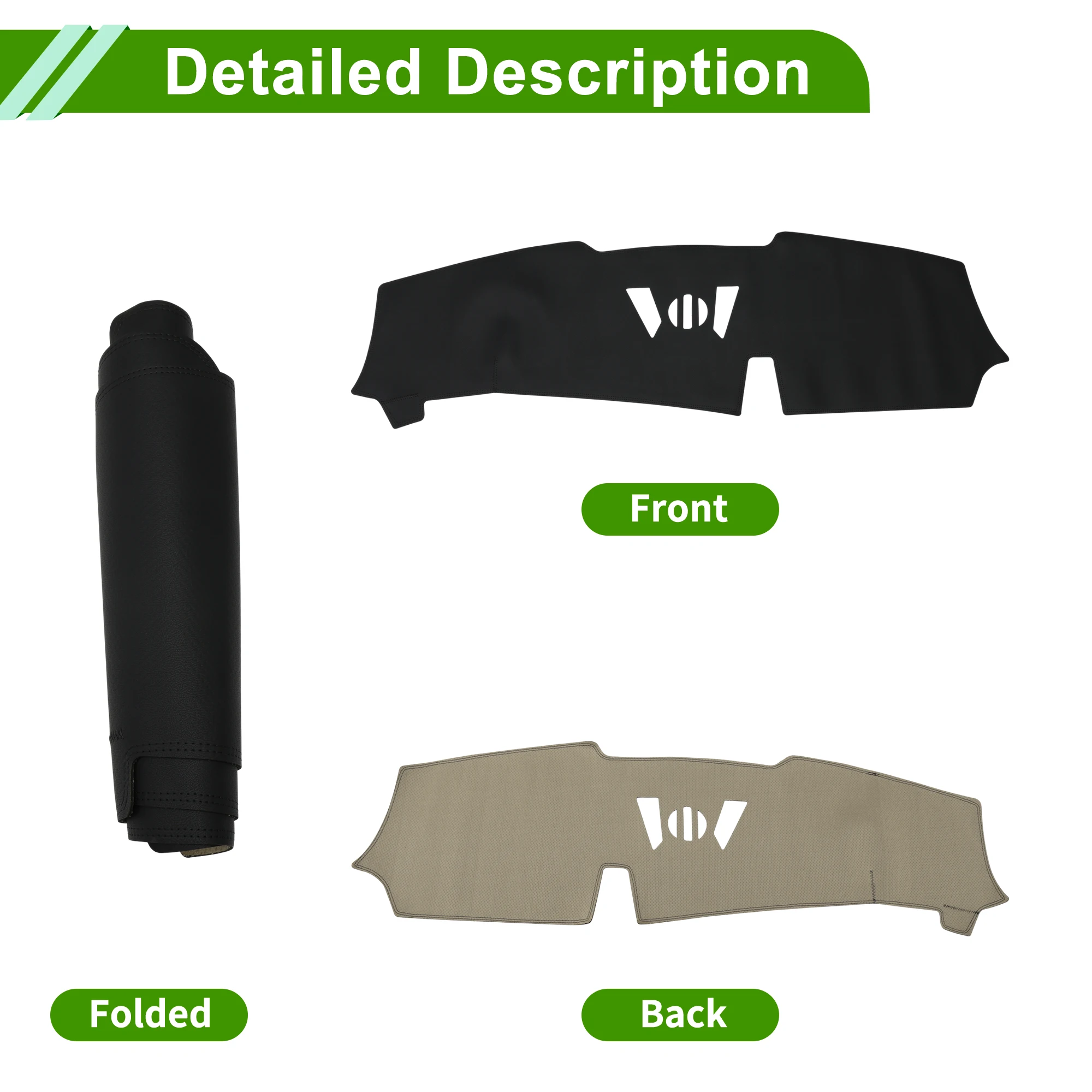 غطاء لوحة القيادة UXCELL لسيارة BMW X6 W/O HUD 2023-2024 أسود قطعة واحدة من وسادة حماية الواقية من الشمس