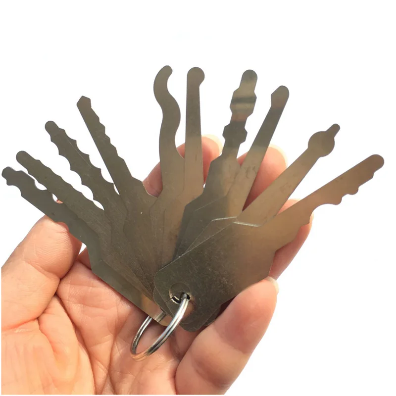 Master Keys Skeleton Lock Hook Warded Pick Open Doors Key Set Tools for Door Lock Opening Keychain Master Key To Open All Doors