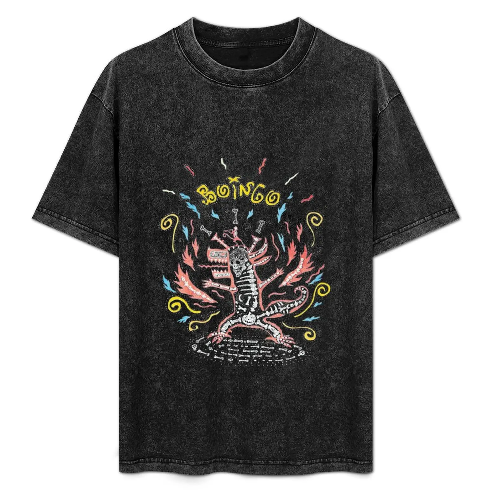 

oingo boingo 80s T-Shirt Basic Casual Wear Short Sleeve Top