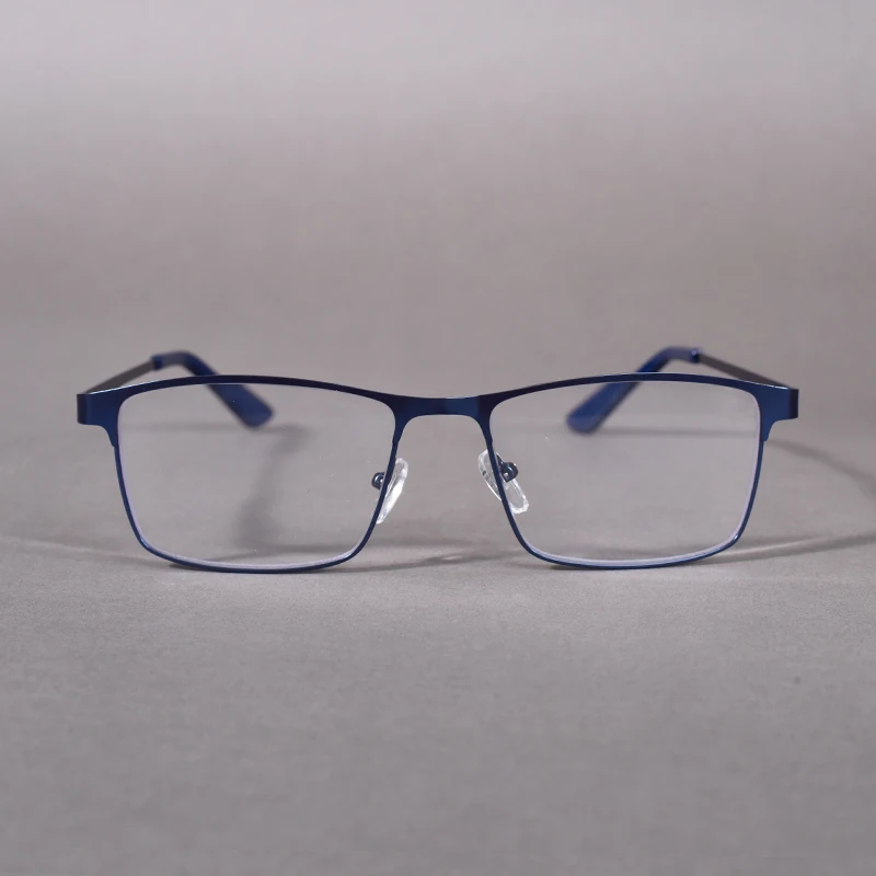 Mai Blume Übergroße Metall Lesebrille Für Männer Rezept Brillen Blau Licht Blockieren Business Platz Brillen Rahmen + 75 – Detail 8