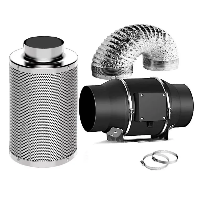 

Многофункциональный контроллер, комплект для фильтрации воздуха, 4-дюймовый вентилятор с трубкой угольного фильтра