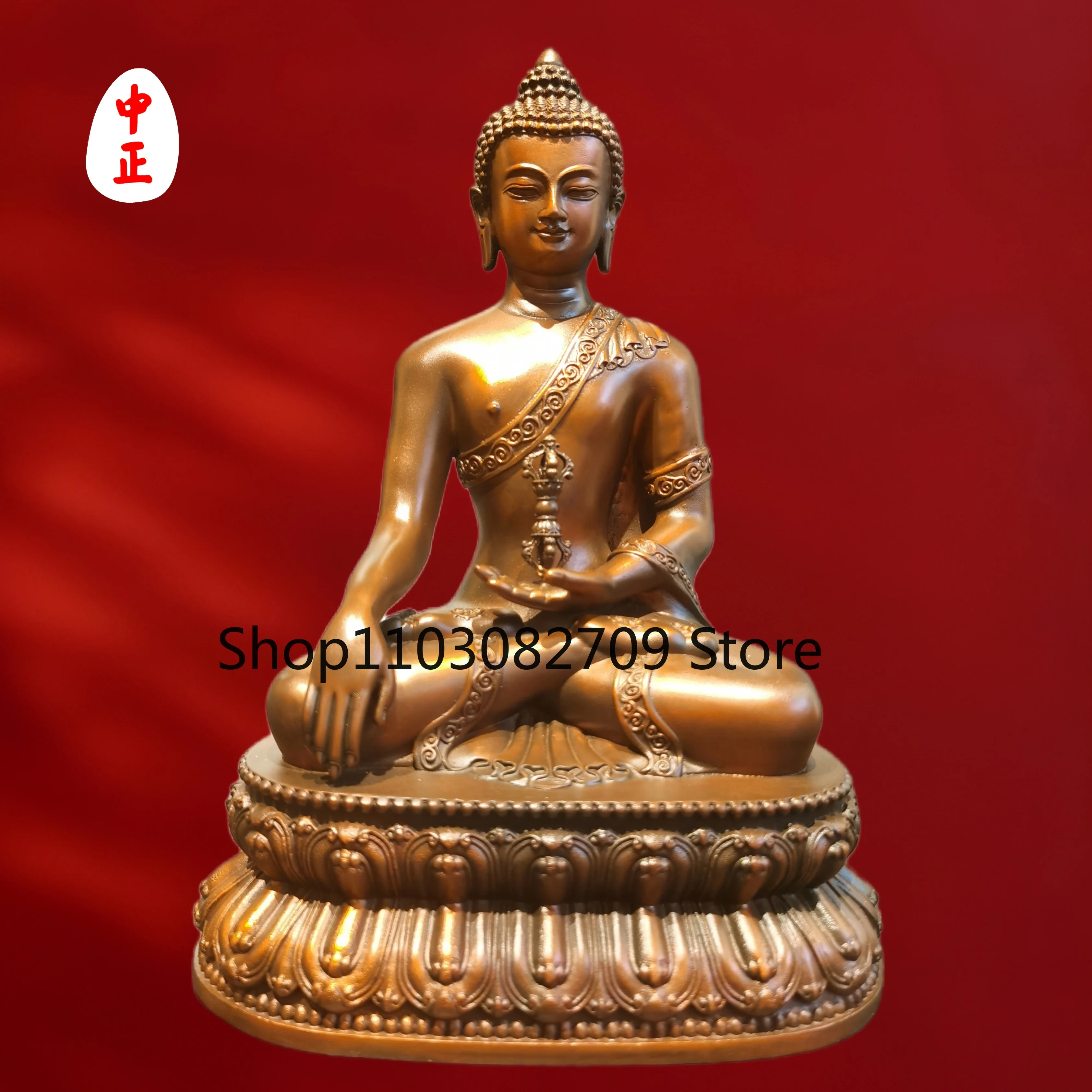 Zhongzheng Statue Intangible Cultural Heritage Workshop does not move, Rulai gold, silver and copper materials support customize