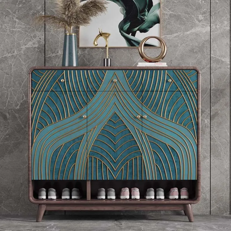 Cupboard Luxury Shoe Cabinet Storage Dustproof Display Living Room Shoe Cabinet Corridor Wooden Meuble Chaussures Furniture