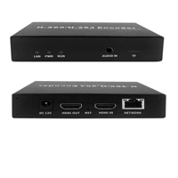 Codificador de vídeo HD H.265 H.264 HEVC IPTV codificador HDMI a IP grabación NVR plataforma de transmisión directa Streaming de empuje rtmp hls udp