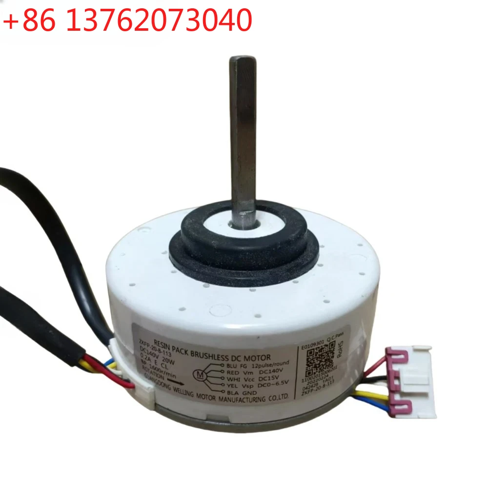 New For Midea Air Conditioner ZKFP-20-8-113 DC140V 20W 1600r/min Indoor Unit DC Fan Motor Conditioning Parts