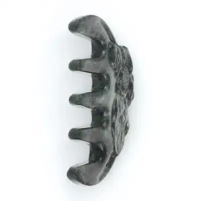 

Jade Comb Scalp Massager Handcrafted Natural Jade Hair Massage Comb for Scalp Relief Stress Reduction Elegant Intricate Pattern