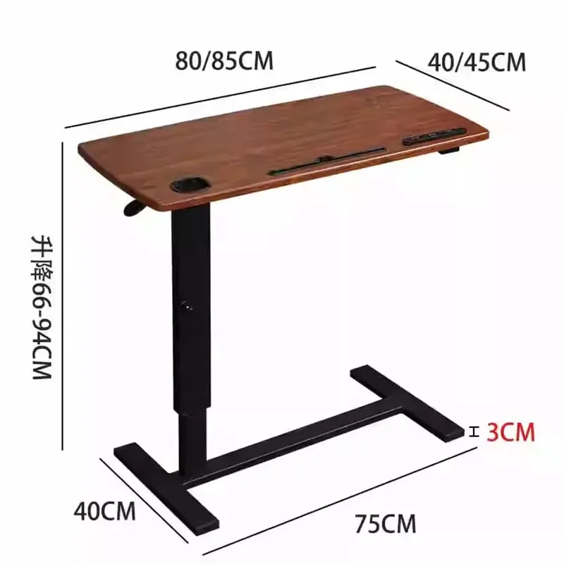 Portátil Dobrável Altura Mesa de Estudo Ajustável, Mesa do Computador, Sala de Estudo, Mobiliário de Escritório, Lado Ajustável, Desktop