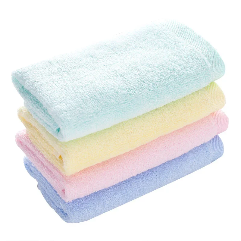 30*30CM Bamboo cellulose color square towel advertising gift water absorbent children's face towel