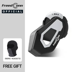 FreedConn T MAX Motorcycle Intercom Bluetooth Headset Helmet 6 Riders intercommunicator Waterproof FM Music Share Earphone BT 5.