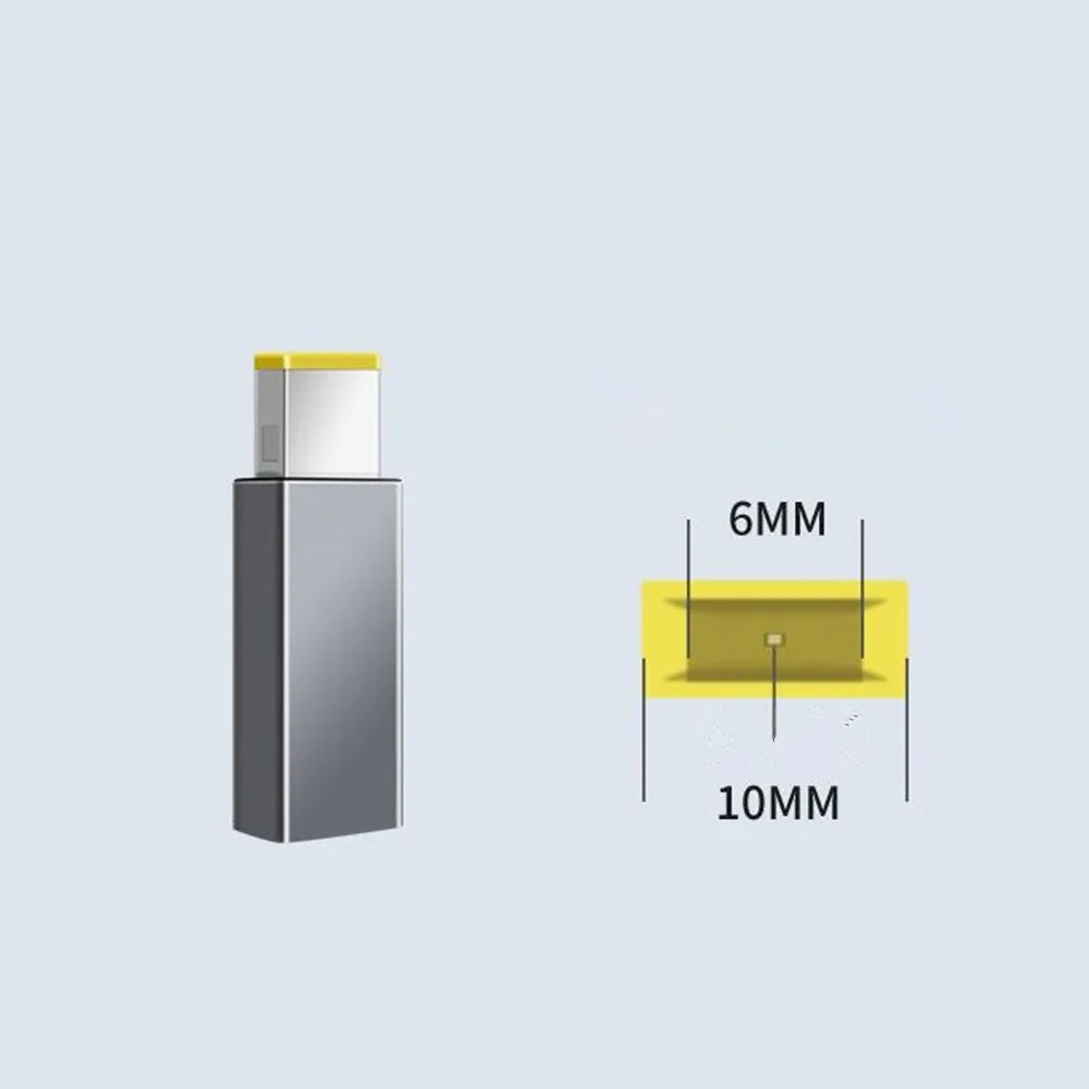 PD อะแดปเตอร์ USB Type C หญิงถึง Slim Square แล็ปท็อปอะแดปเตอร์แปลงสําหรับ Lenovo