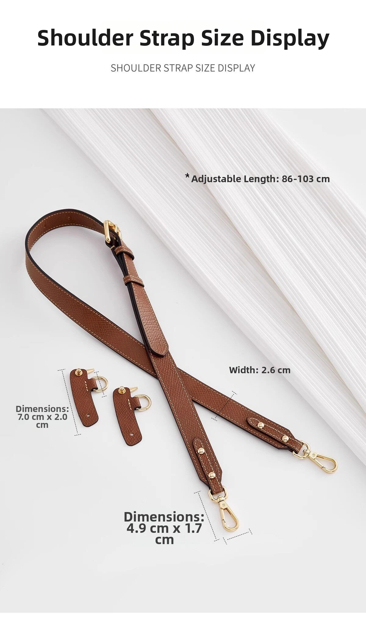 2026 New Leather Bag Strap For Longchamp S Durable Fashion Without Punching Modification Bag Accessories