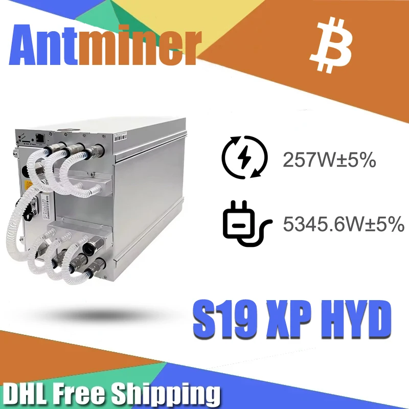 Bitmain Antminer S19 XP Hydro 257TH/s 5345.6W Hydro Water Cooling Bitcoin Miner 3Phase 380V