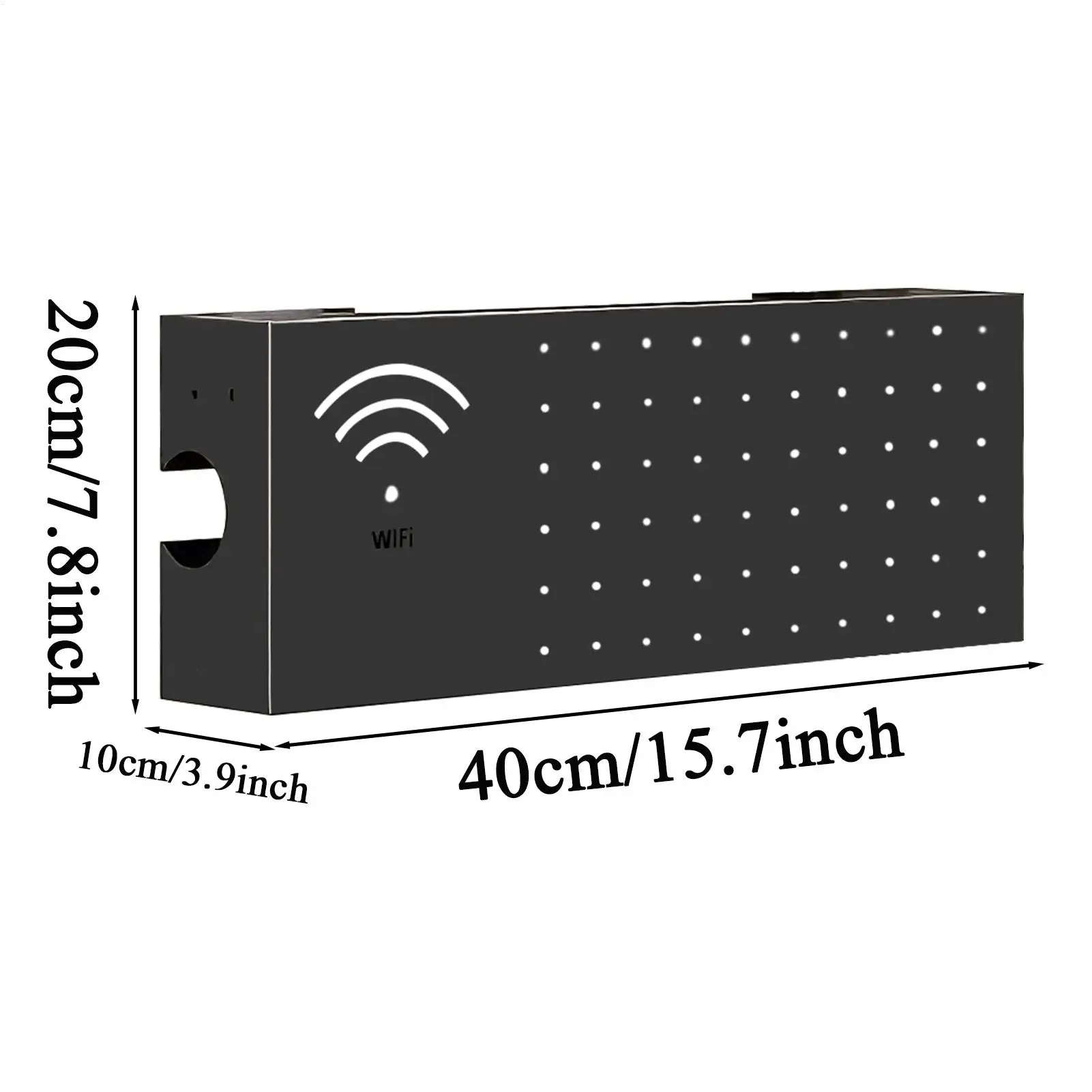 Couvercle de routeur mural multifonctionnel en acier au carbone, fournitures pour la maison, boîte de rangement de routeur Wifi pour sortie de sortie réseau électronique