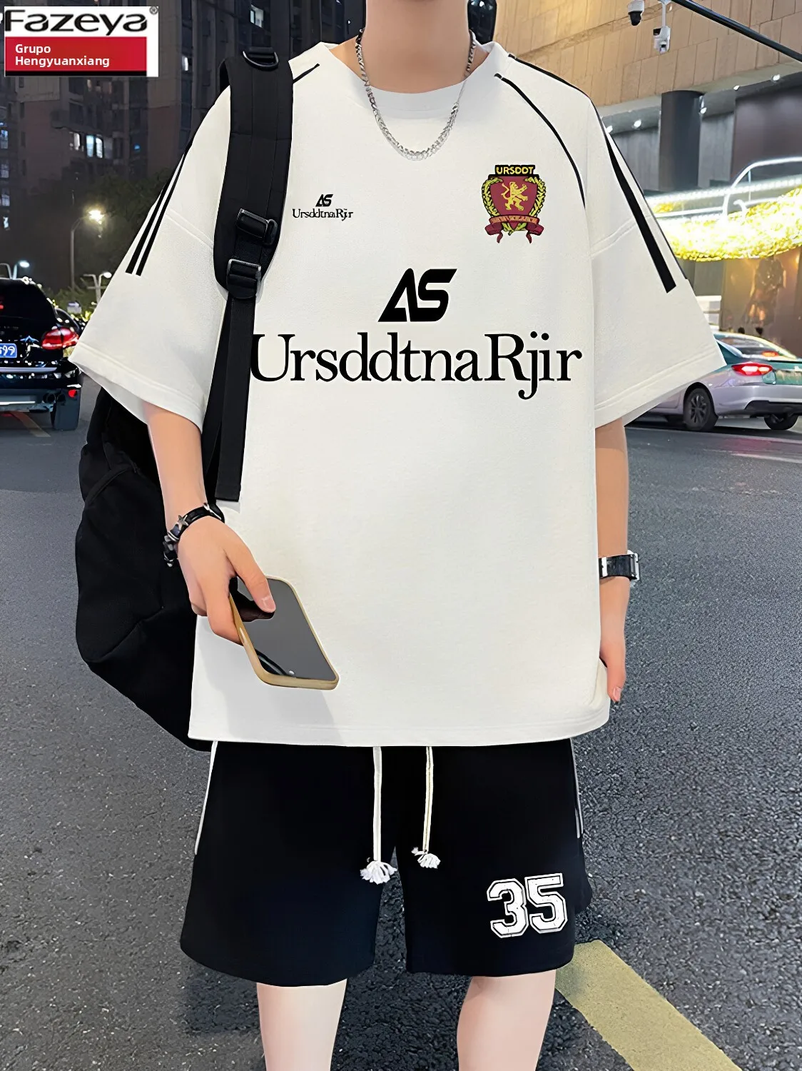 completo-sportivo-casual-fazeya-in-seta-ghiacciata-a-maniche-corte-per-ragazzi-t-shirt-ad-asciugatura-rapida-effetto-rinfrescante-e-pantaloni-a-cinque-quarti-in-fibra-di-poliestere