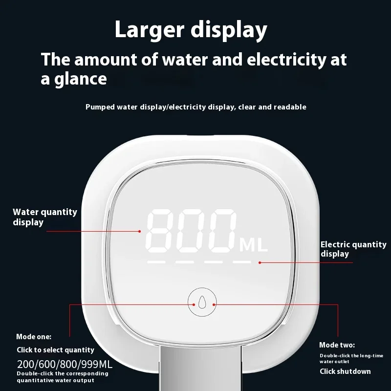 Flaschen wasser automatische Wasserpumpe wiederauf ladbare Flaschen wassersp ender tragbare Wasserpumpe klappbare intelligente Dosier pumpe