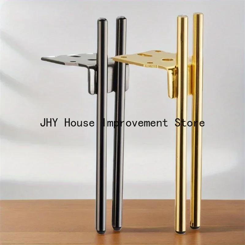 2PCS 15cm High Quality Double Tube Modern Metal Furniture Legs Bedside Luxury Bench Table Accessories Cabinet Feet For Furniture