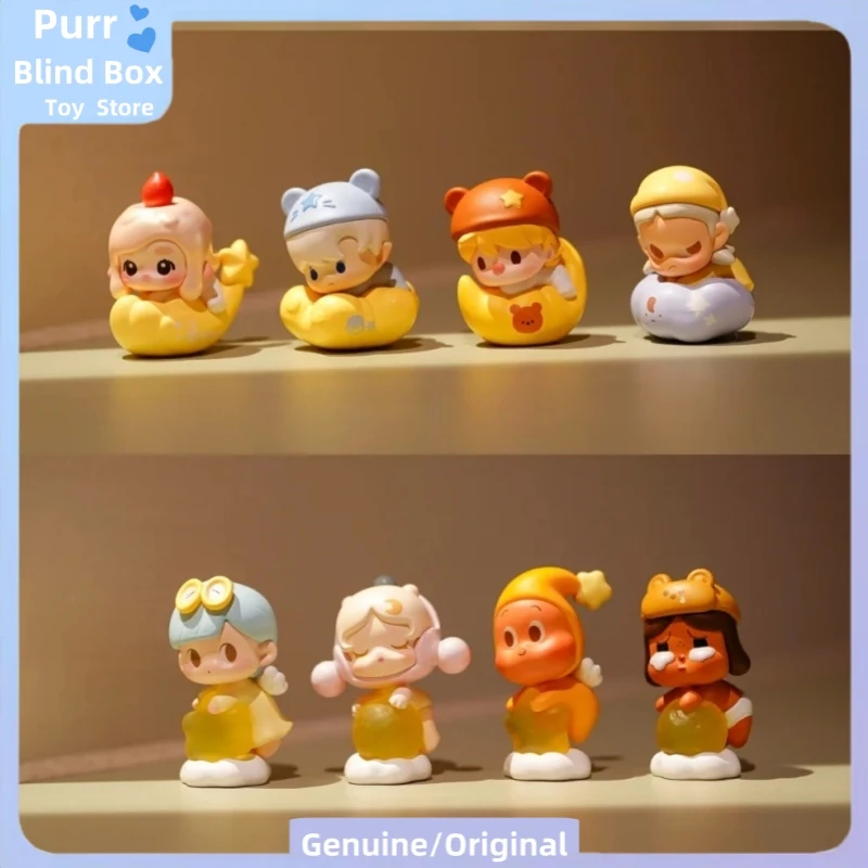 POPMART Goodnight, Night Sky Series Pop Bean Blind Box Mini figuras modelo Light Up Series bolsa ciega linda caja misteriosa regalo