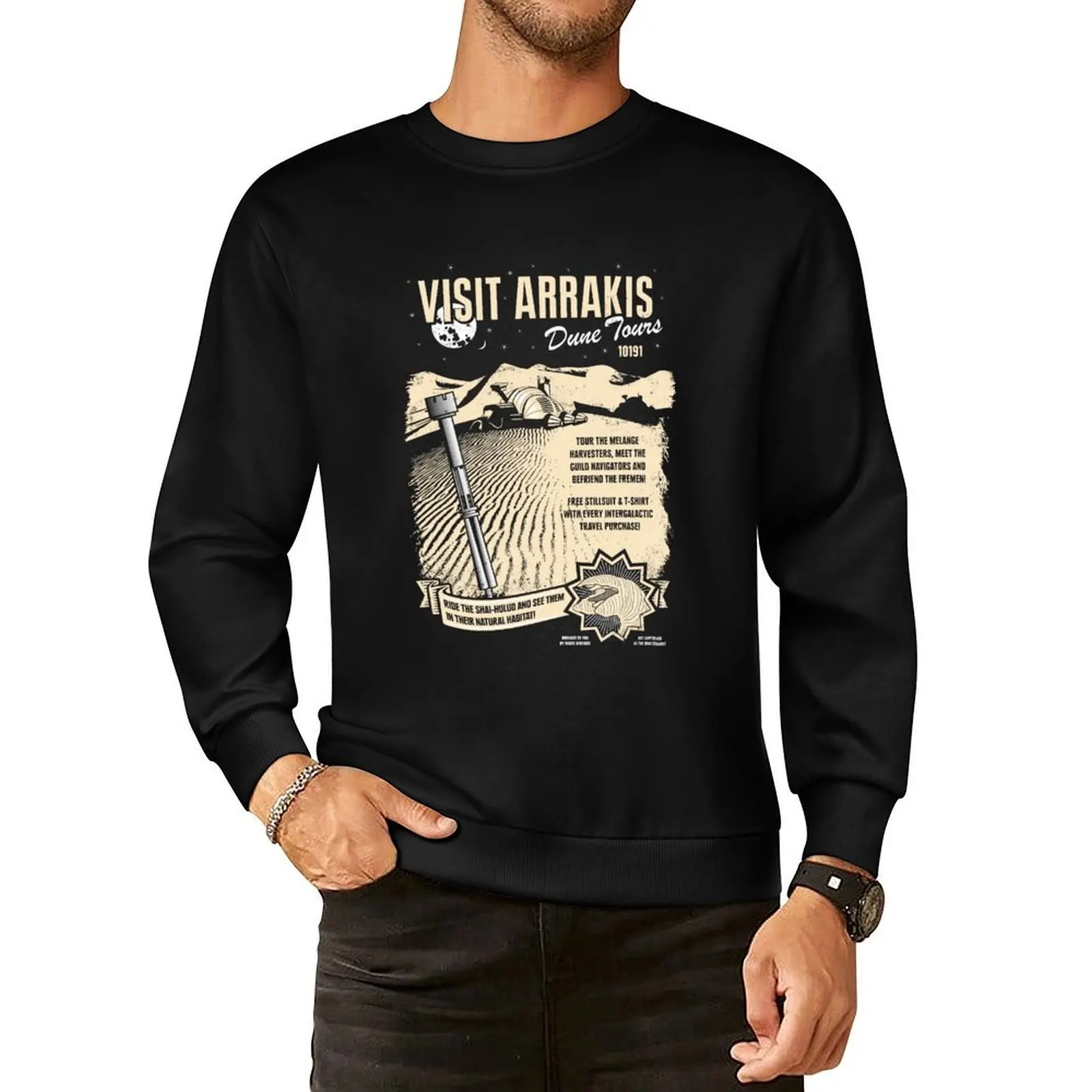 

Visit Arrakis Pullover Hoodie men wear graphic t shirts men autumn korean autumn clothes aesthetic sweatshirts
