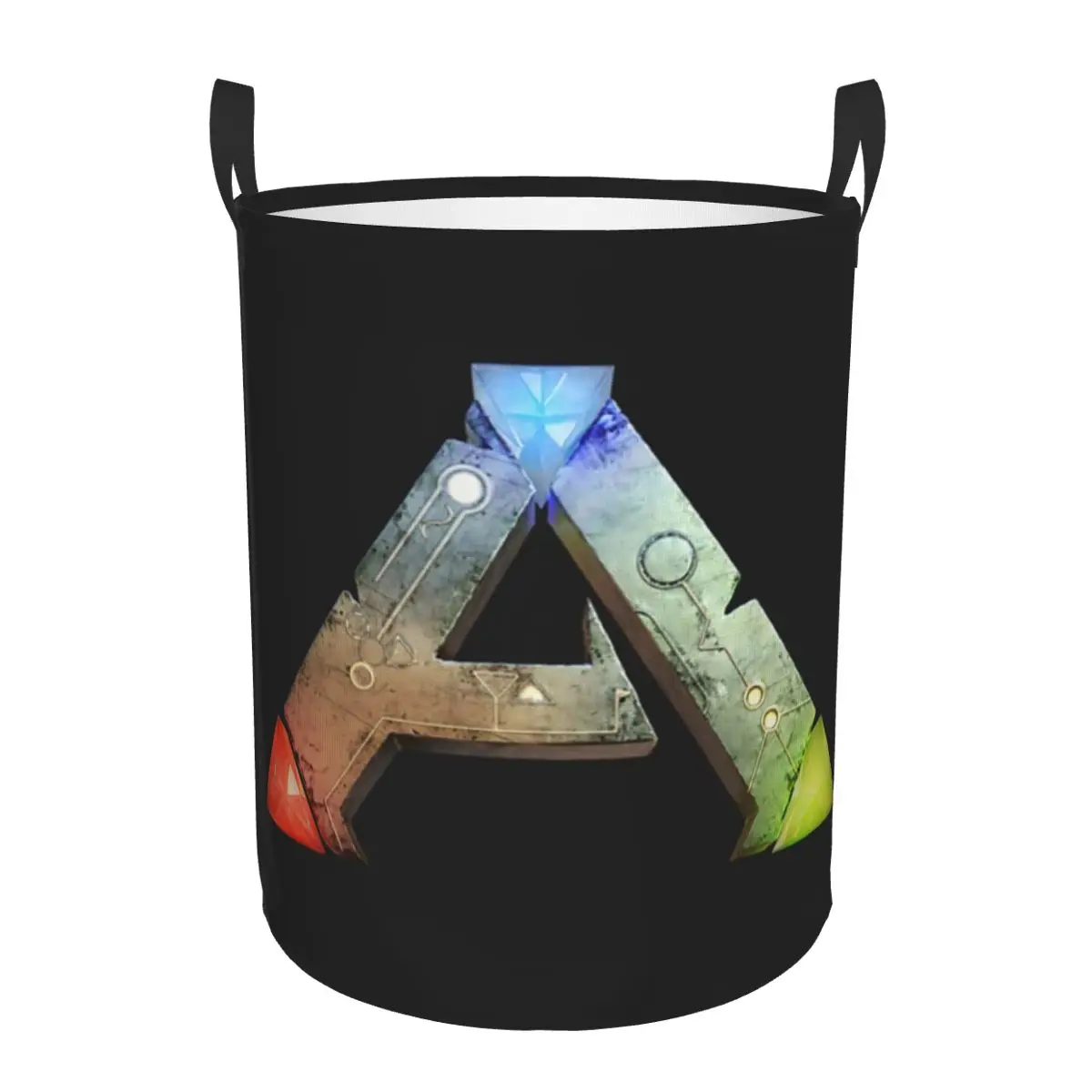 Ark Survival Evolved Logo Foldable Laundry Baskets Dirty Clothes Toys Sundries Storage Basket Large Waterproof Hamper For Home