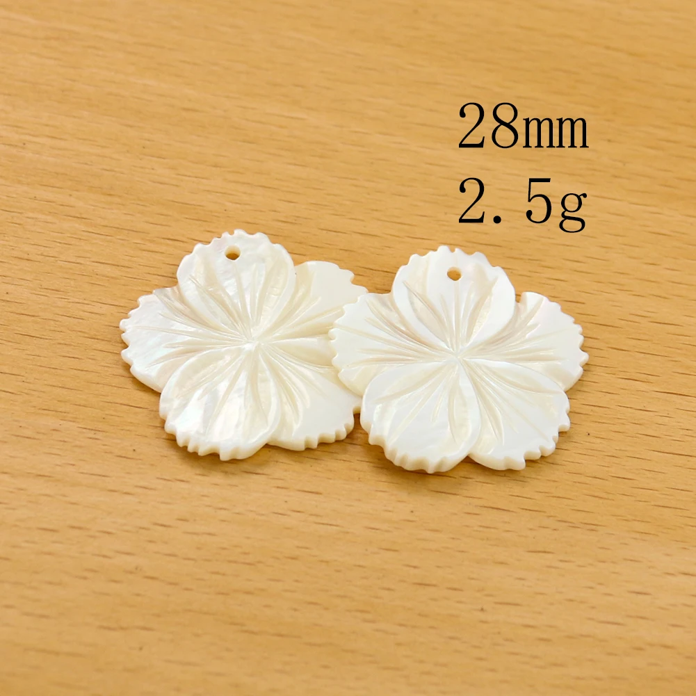 1pc criativo material natural concha branco mop cinco pétala flor solta contas diy roupas brincos colar acessórios de jóias