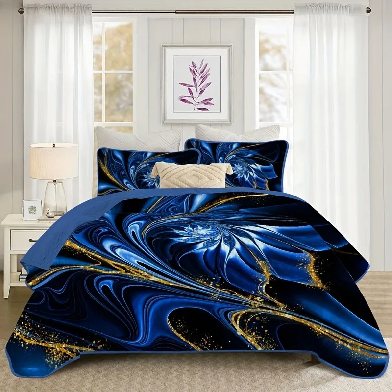 

All-Season Exquisite Artistic Design Quilt Set Wrinkle-Resistant Machine Washable and Easy Care Bedding Bedspread Coverlet Set