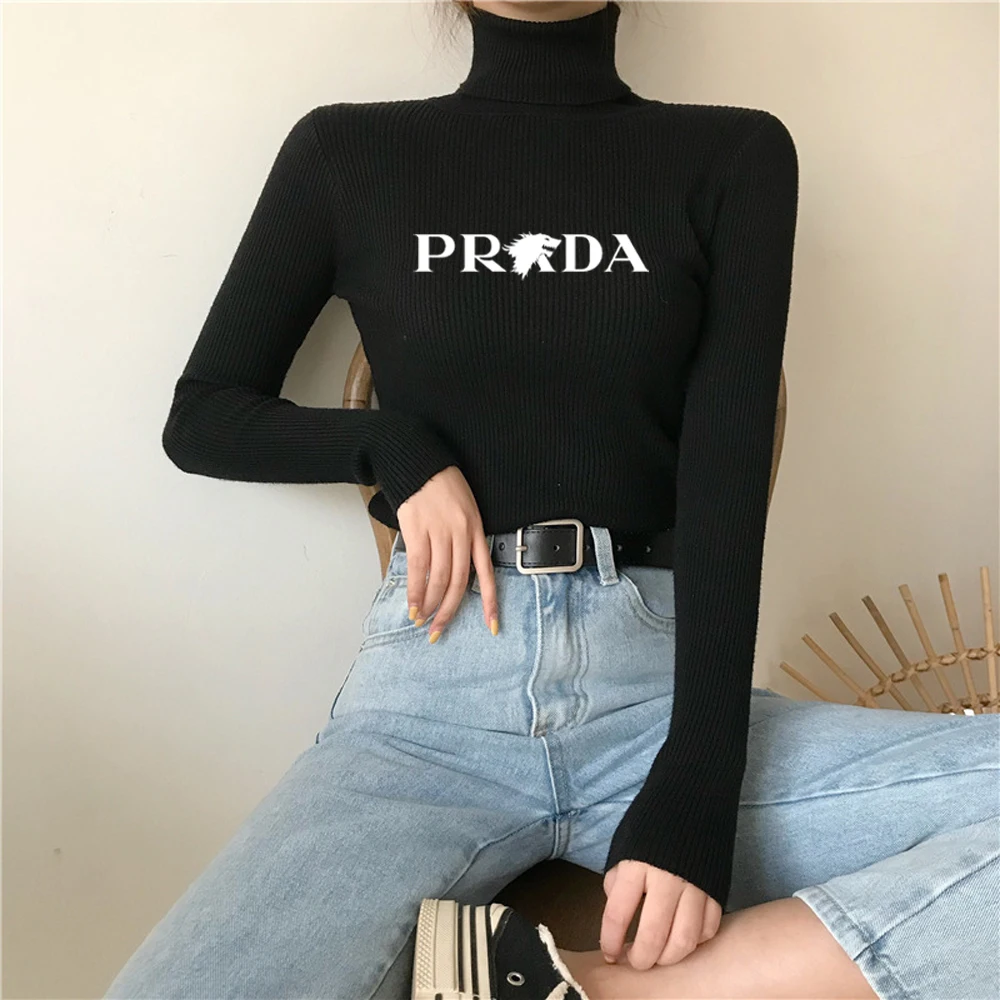 Autumn Winter Thick Sweater Women Knitted Pullover Ribbed Sweater Long Sleeve Turtleneck Slim Warm Soft Pull Femme Jumper 2024