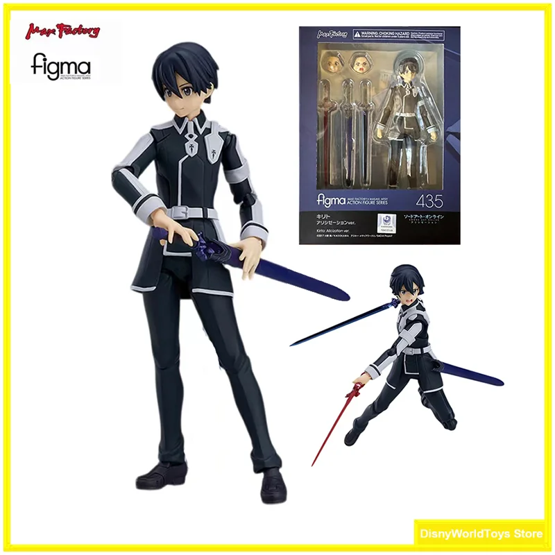 100% Оригинальная фигурка Figma 435, искусство меча онлайн: алинизация, Kirito, алинизация, искусство, коллекция аниме, фигурки, модели, игрушки