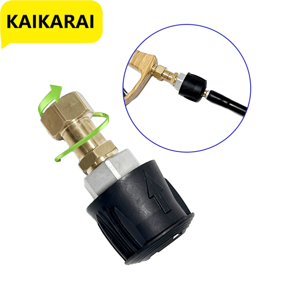 Pressão Car Wash Water Gun Karcher Série k Mangueira de Limpeza Conector Rápido Rotação 360 ° Anti Winding Acessórios Ferramenta Alta