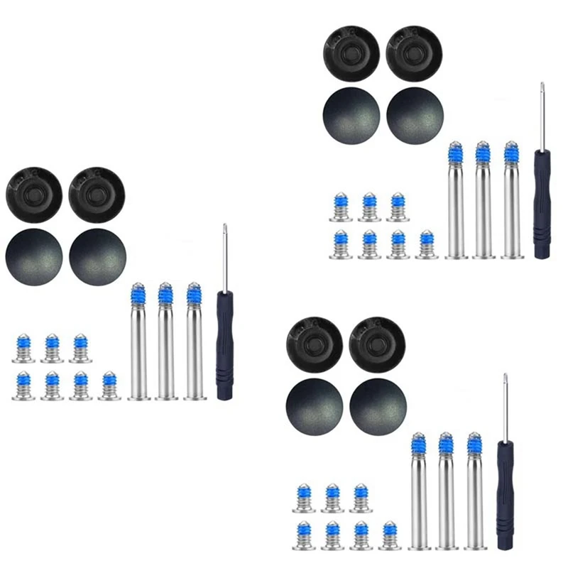 Hot TTKK 3X Rubber Feet With Screws Bottom Screwdriver Set For  PRO A1278 A1286 A1297 13, 15, 17 (Not For Retina Screens)