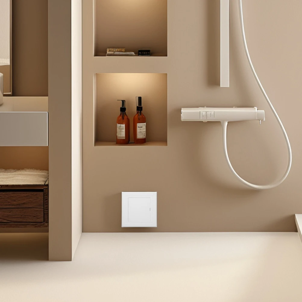 

1pcs White Plastic Access Panel For Drywall Wall Hole Cover Reinforced Plumbing Electrical Wiring Bathroom Drainage Inspection