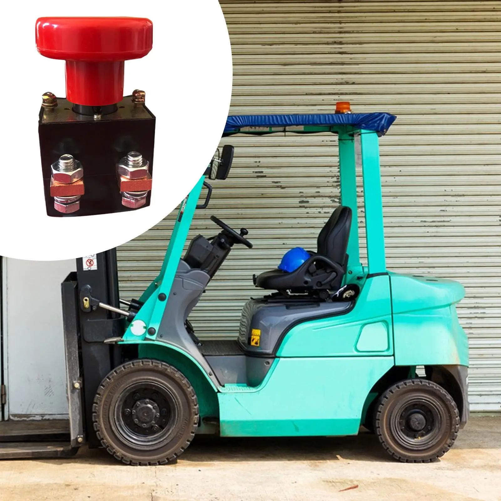 DC Power Supply Emergency Reversing Switch Red Mushroom E Stop Button Heavy Duty Disconnecting for Electric Forklift and Truck