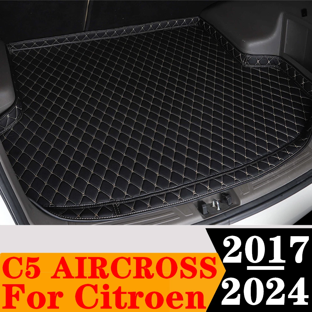 High Side Car Trunk Mat For Citroen C5 AIRCROSS 2024 2023 2022 2021-2019 2018 2017 Custom Fit XPE Tail Boot Pad Rear Cargo Liner