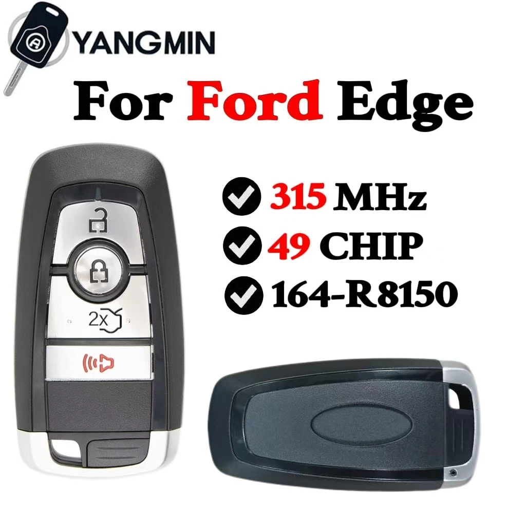 YANGMIN Smart key car key For M3N-A2C93142300 5929506 164-R8150 Ford Edge Explorer Fusion Mustang2017 2018 2019 2020 315MHz ASK
