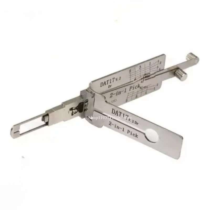 

1PCS Lishi DAT17 2in1 Decoder and Lock Pick Master Key Locksmith Lockpick Dietrich Door Opener Decoder Car Key Tools Ganzua