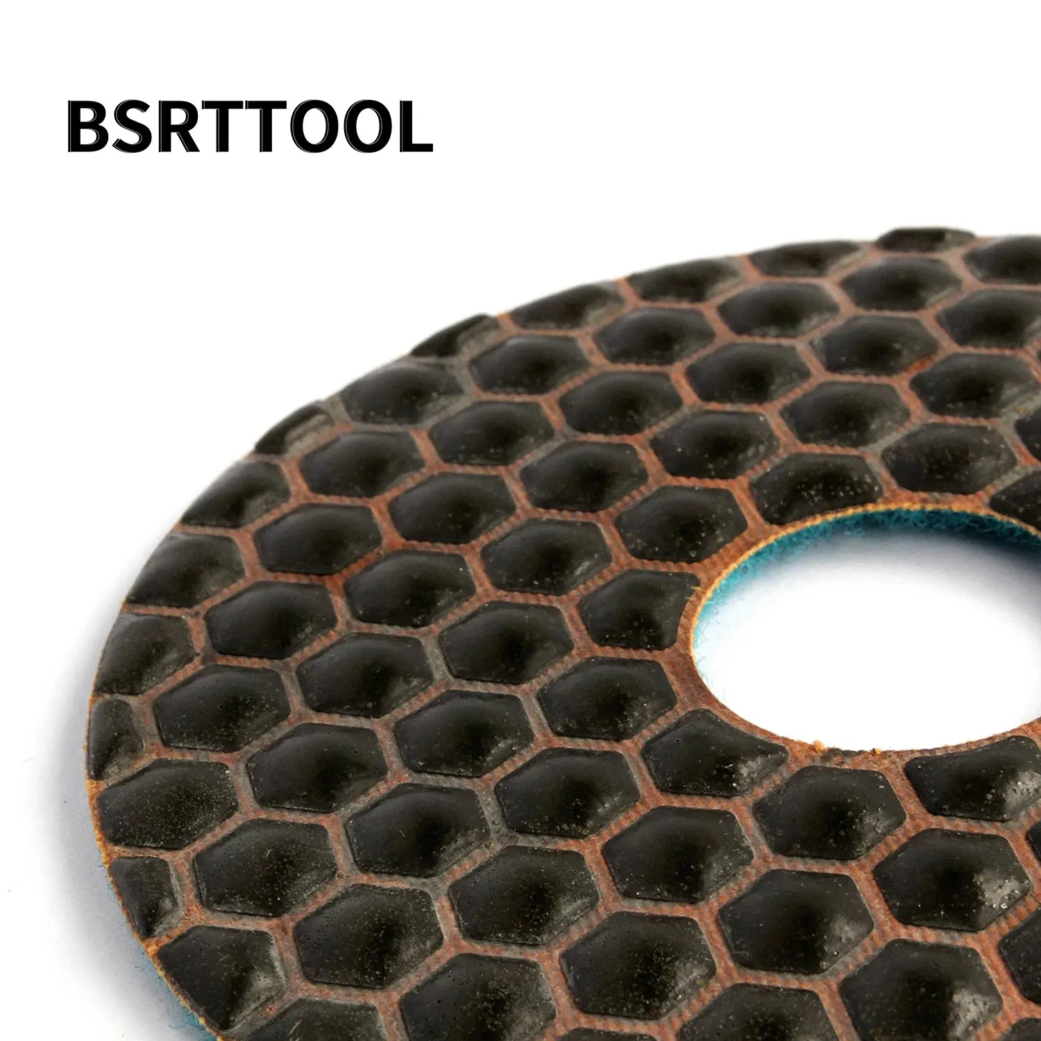 BSRTTOOL 2 Pcs/Set 5'' 30#  Dry Polishing Pad Sharp Type Flexible Diamond Polishing Pad For Granite Marble Stone Sanding Disc