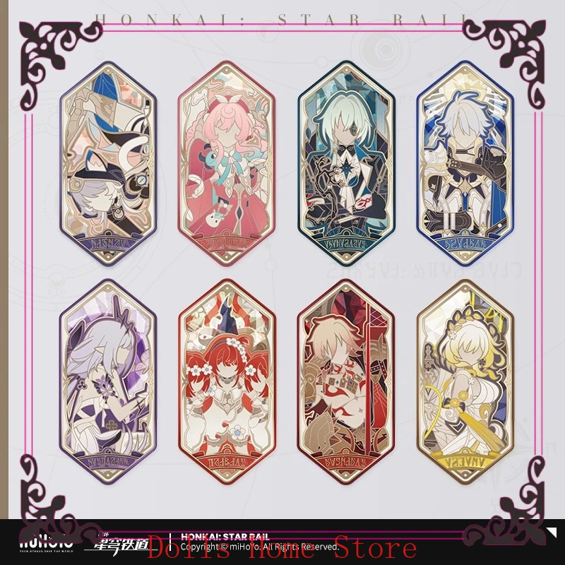 

Официальная игра MiHoYo Honkai Star Rail, жесть, значок Castorice Anaxa Tribios, аниме, брошь, коллекция одежды, подарки для косплея