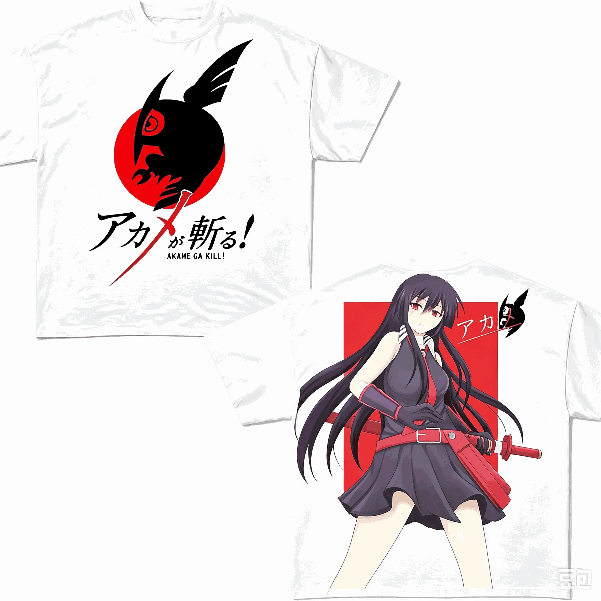 Akame ga Kill! T-shirts Vintage Oversized Unisex Hip Hop Street T Shirt Casual Loose Streetwear Trendy Cotton Couples Breathable
