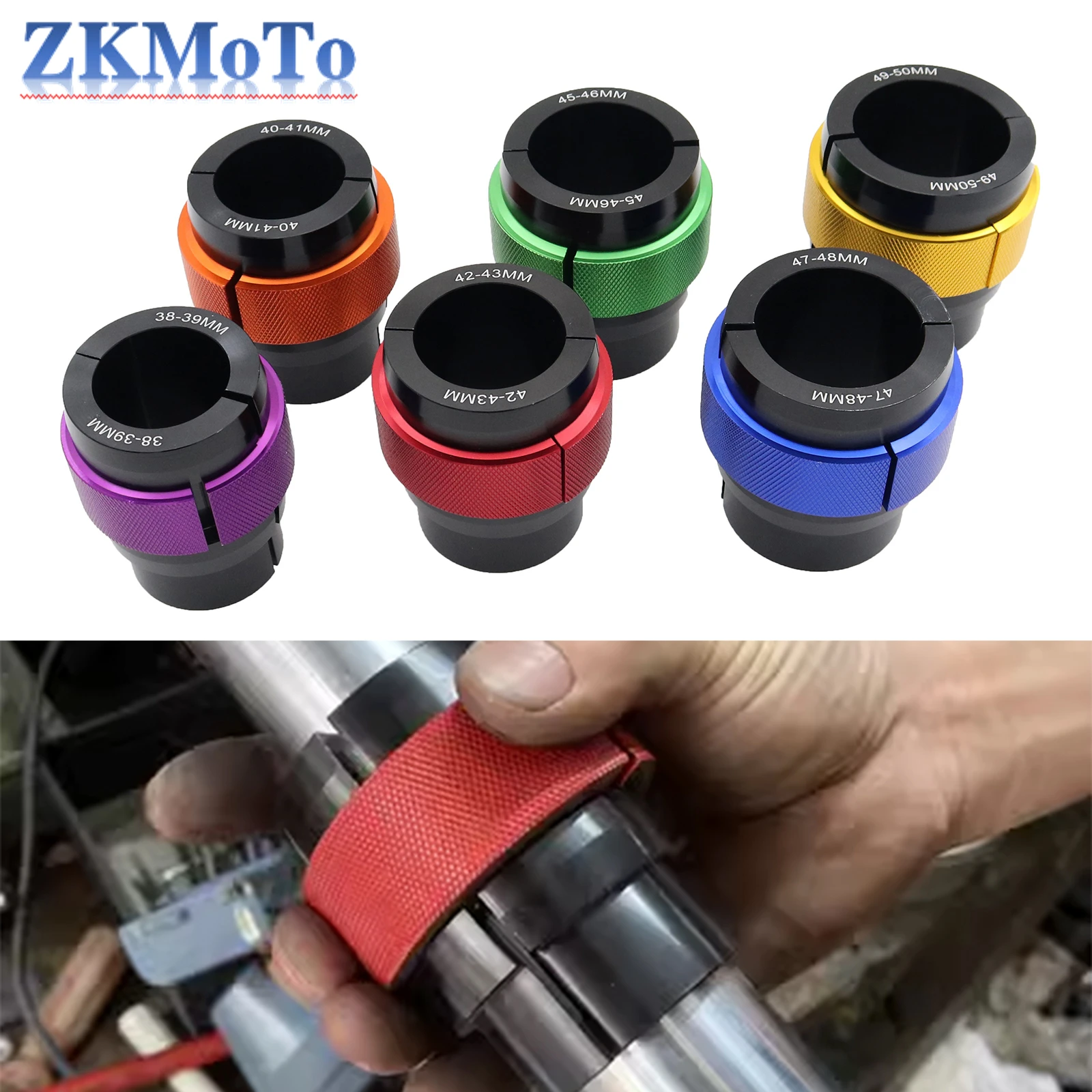 Universal Motorcycle CNC 38mm-50mm Front Fork Oil Seal Driver Tool For Honda Yamaha Kawasaki KTM XC SX EXC XCF SXF 125CC-530cc