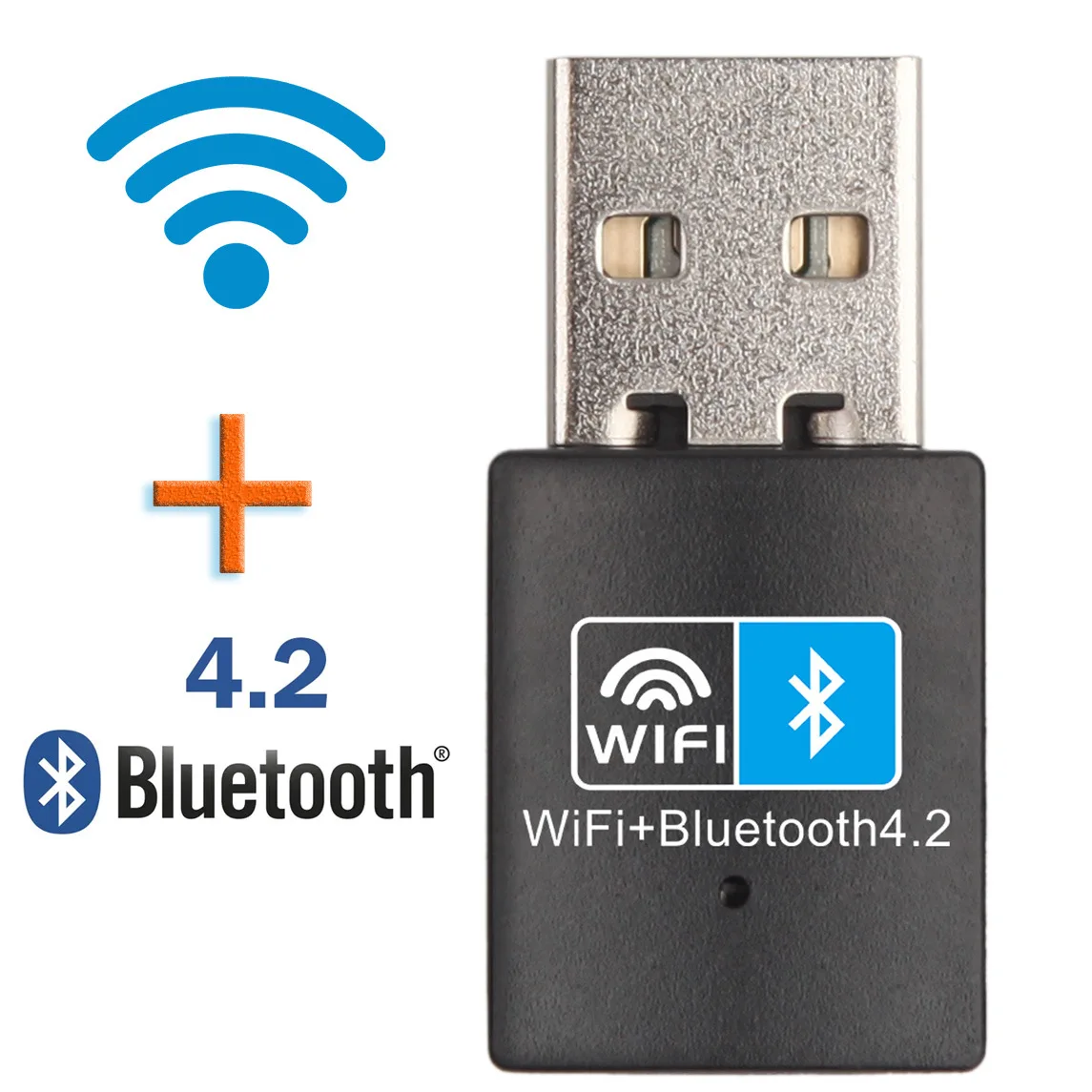 Adaptador Bluetooth sem fio WiFi, Dongle USB, Placa de rede, 2.4G, Bluetooth V4.0, 150Mbps, RTL8723DU, Desktop, Laptop, PC