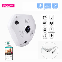 5MP Wireless WIFI IP Dome Camera iCSee 180 360 Degree Wide Angle ONVIF Video Audio Surveillance SD Card Slot 2MP Security Camera