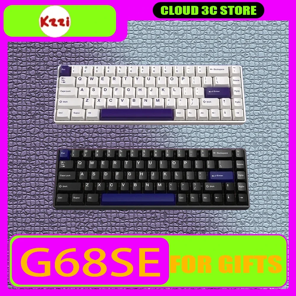 KZZI G68SE Mechanical Keyboard Magnetic Switch 8K RT RGB Low Delay Wired E-sport Gaming Keyboard Customized Pc Gamer Accessories