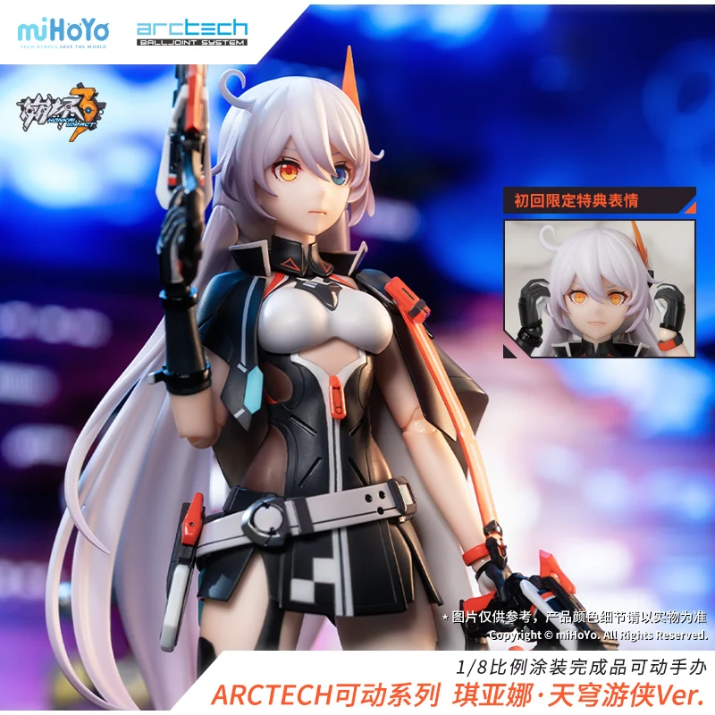 Original 1/8 honkai impacto 3 anime figura kiana kaslana plenilune pvc figura de ação bonito estatueta modelo boneca brinquedo coleção presente