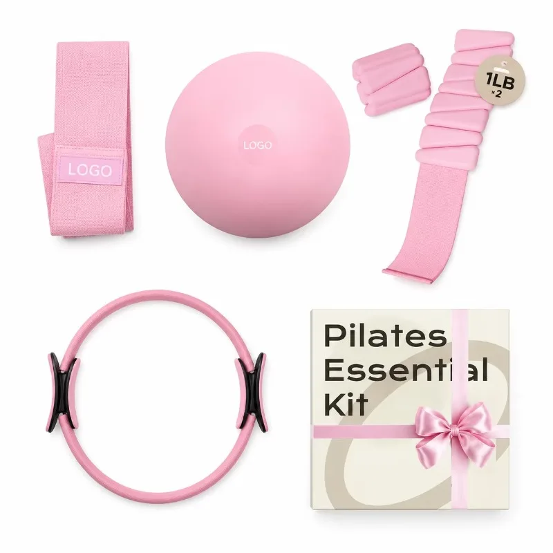 YTYINLightweight Portable 5-piece Core And Flexibility Home Workout Starter Kit Beginner Women Pilates Accessories Set