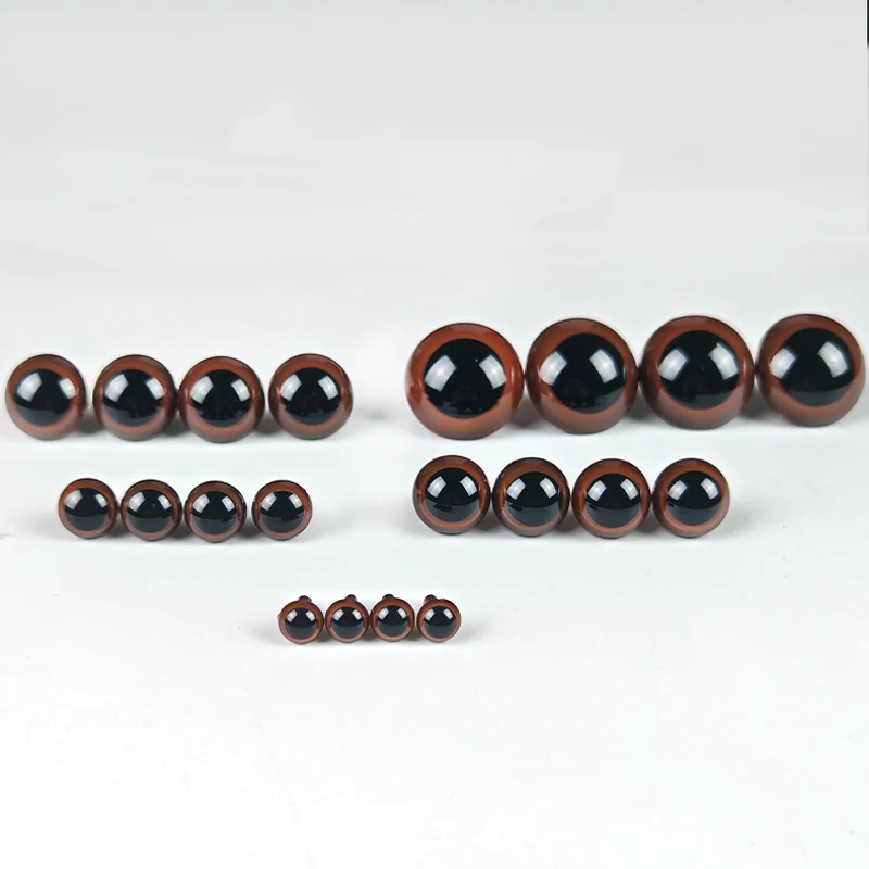 20 Pieces of Doll Eye Accessories, Brown Crystal Safety Eyes, Decorative Safety Eyes for Plush Toys, Available in Three Sizes: 10Mm/16Mm/28Mm, Suitable for Plush Toys, Amigurumi, Halloween, Easter, Birthday Party Decor