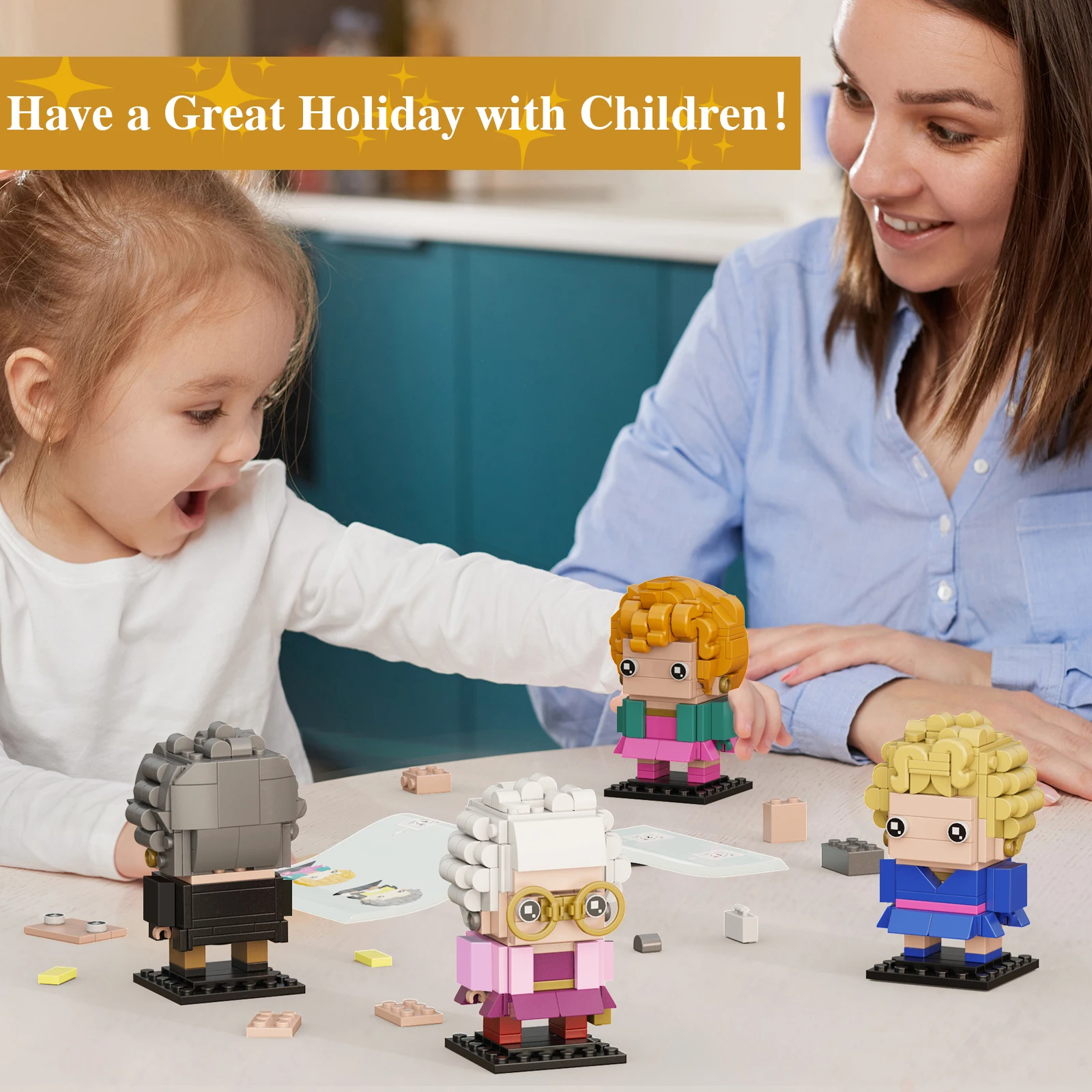 Golden สุภาพสตรีหญิง Building Block ของเล่น 4in1 Sophia Rose Blanche Dorothy รูปชุดของขวัญสําหรับแฟนๆเด็กผู้ใหญ่