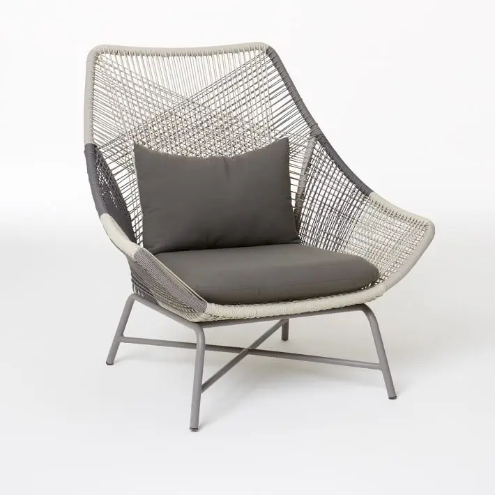 Nordic outdoor rattan sofa living room five-piece designer rattan chair removable and washable leisure balcony rattan sofa combi