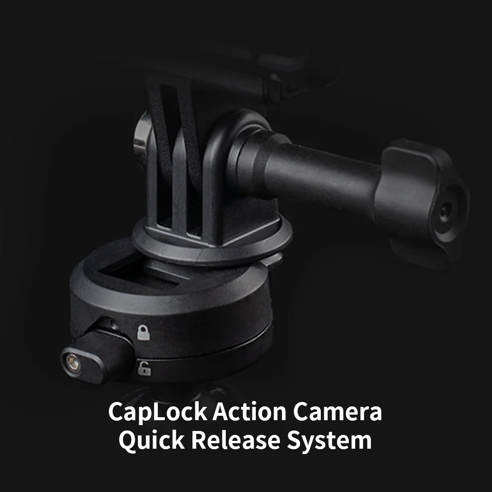 PGYTECH CapLock Triple Suction Mount 360° Rotation Car Mount For Gopro Hero 12/11/10/9/8 DJI POCKET 3 OSMO Action 4/3/Insta360